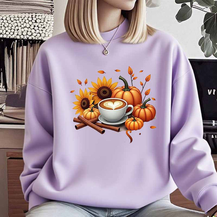 Kvinnors sweatshirt med höstmotiv och specialtryck Mirla-Eva Jonsson