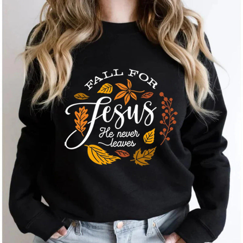Kvinnors sweatshirt med inspirerande botanisk höstdesign och behagligt mjukt innerfoder Mirla-Eva Jonsson