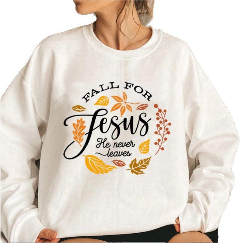 Kvinnors sweatshirt med inspirerande botanisk höstdesign och behagligt mjukt innerfoder Mirla-Eva Jonsson