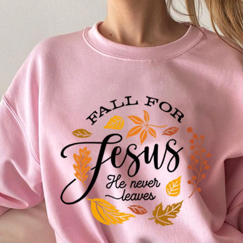 Kvinnors sweatshirt med inspirerande botanisk höstdesign och behagligt mjukt innerfoder Mirla-Eva Jonsson