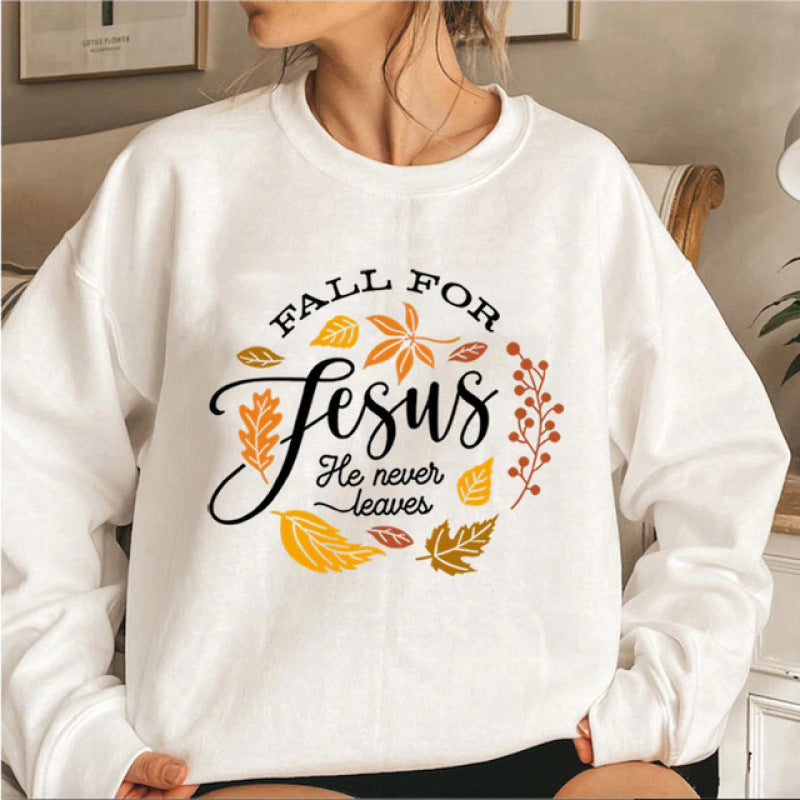 Kvinnors sweatshirt med inspirerande botanisk höstdesign och behagligt mjukt innerfoder Mirla-Eva Jonsson