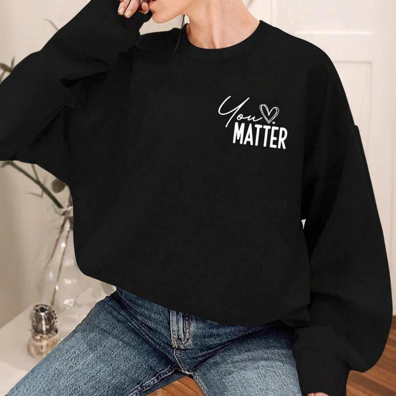 Kvinnors sweatshirt med inspirerande design och avslappnad passform Mirla-Eva Jonsson