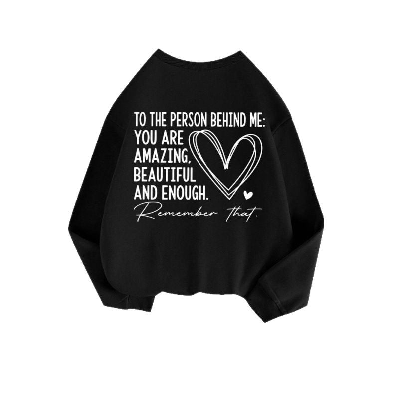 Kvinnors sweatshirt med inspirerande design och avslappnad passform Mirla-Eva Jonsson