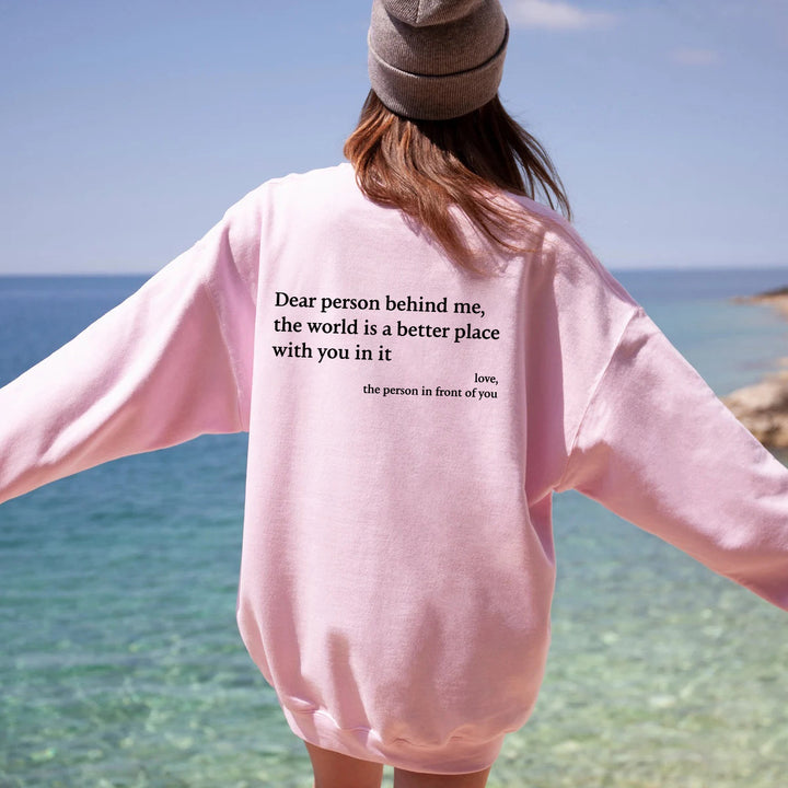 Kvinnors sweatshirt med inspirerande design och bekväm passform Mirla-Eva Jonsson