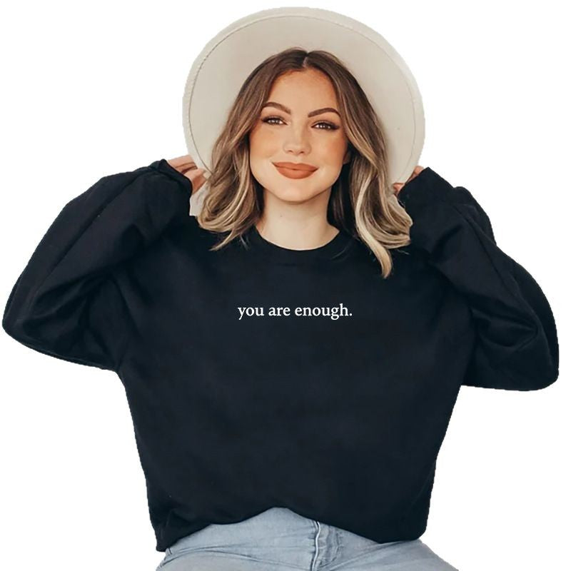 Kvinnors sweatshirt med inspirerande design och bekväm passform Mirla-Eva Jonsson