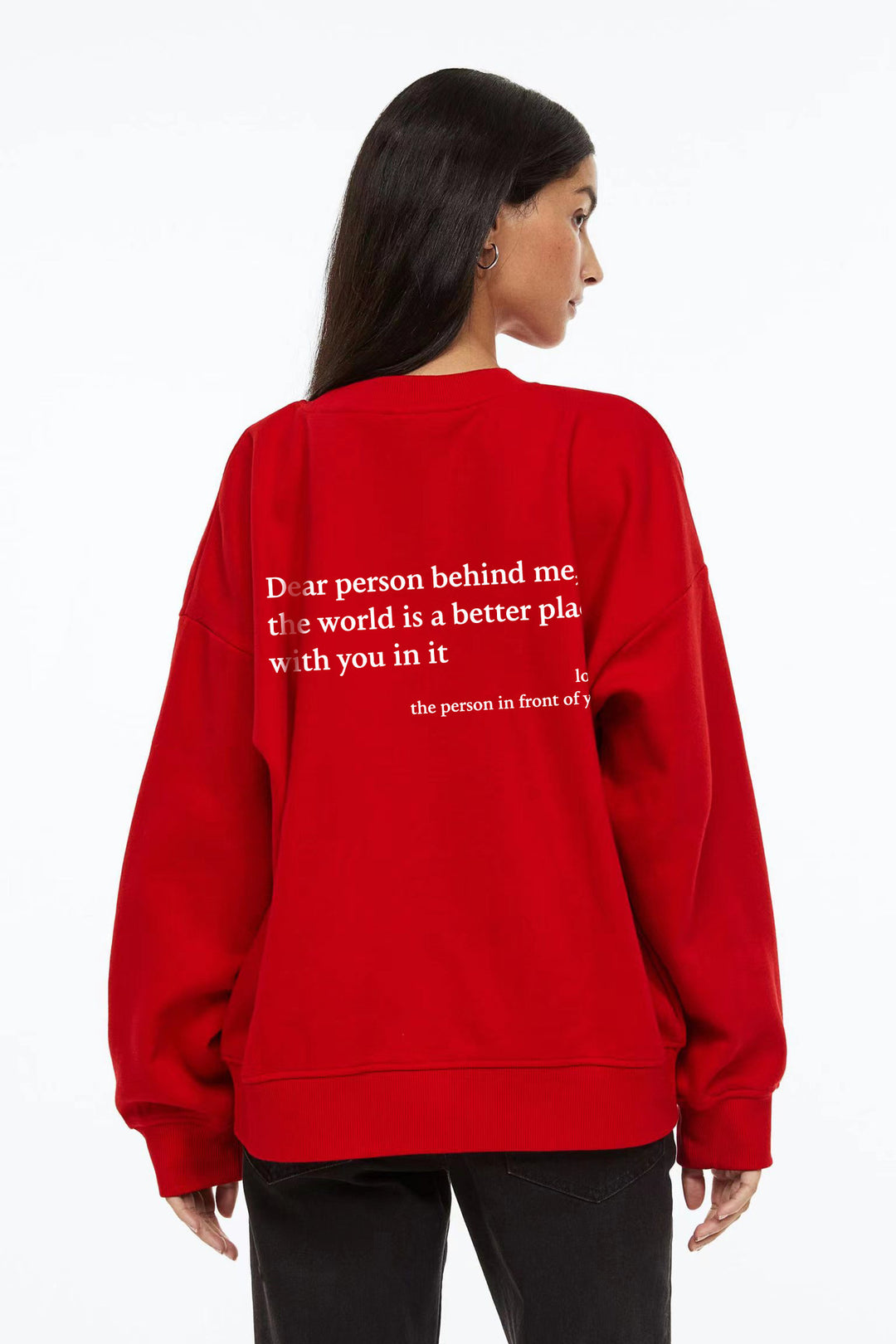 Kvinnors sweatshirt med inspirerande design och bekväm passform Mirla-Eva Jonsson