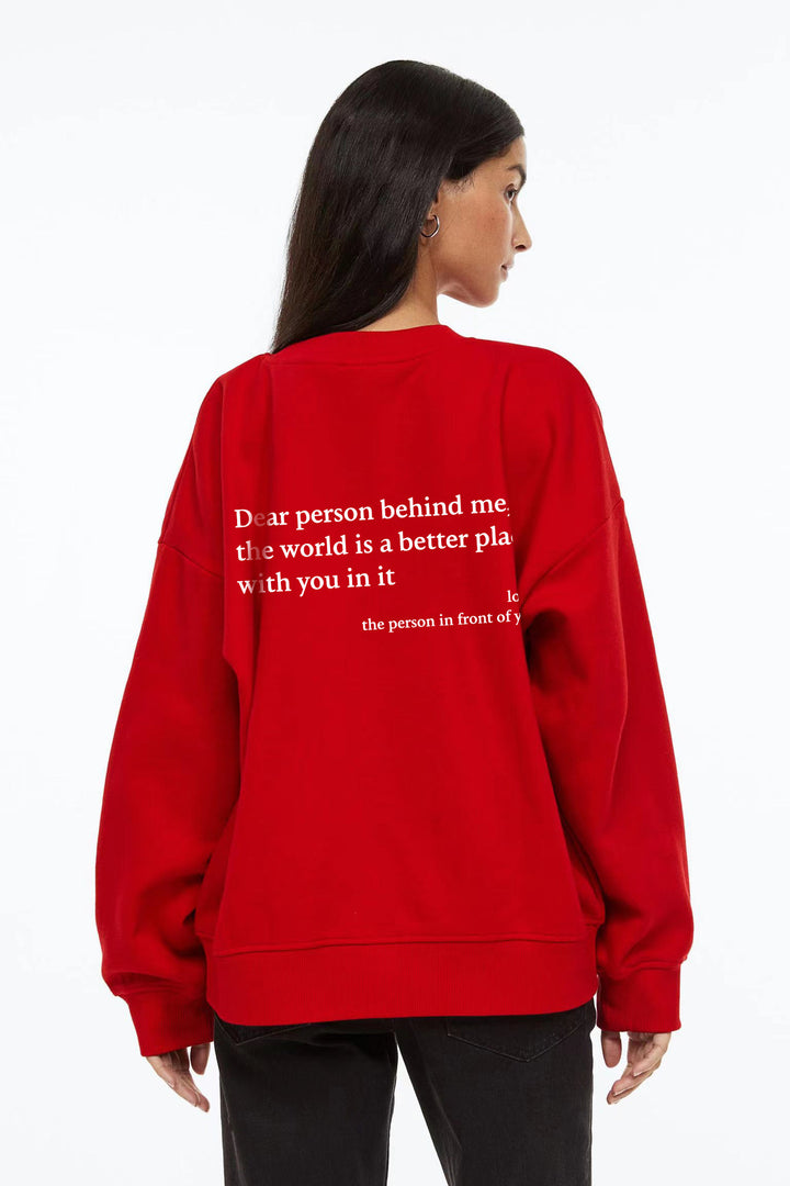 Kvinnors sweatshirt med inspirerande design och bekväm passform Mirla-Eva Jonsson