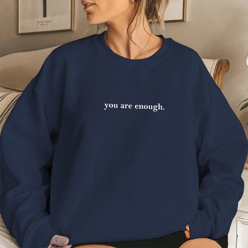 Kvinnors sweatshirt med inspirerande design och bekväm passform Mirla-Eva Jonsson