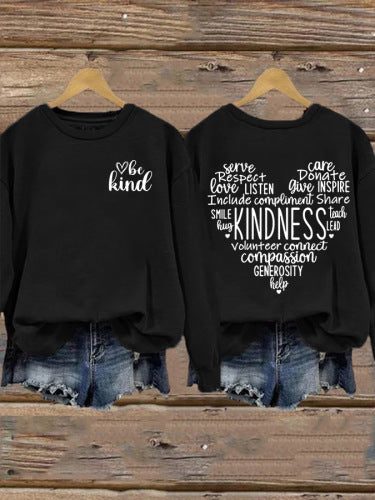Kvinnors sweatshirt med inspirerande kall design och generös passform Mirla-Eva Jonsson