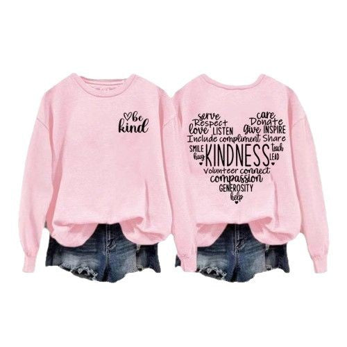 Kvinnors sweatshirt med inspirerande kall design och generös passform Mirla-Eva Jonsson
