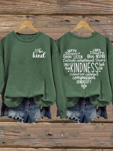 Kvinnors sweatshirt med inspirerande kall design och generös passform Mirla-Eva Jonsson