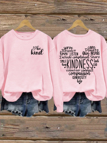 Kvinnors sweatshirt med inspirerande kall design och generös passform Mirla-Eva Jonsson