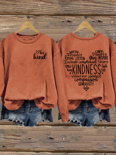 Kvinnors sweatshirt med inspirerande kall design och generös passform Mirla-Eva Jonsson