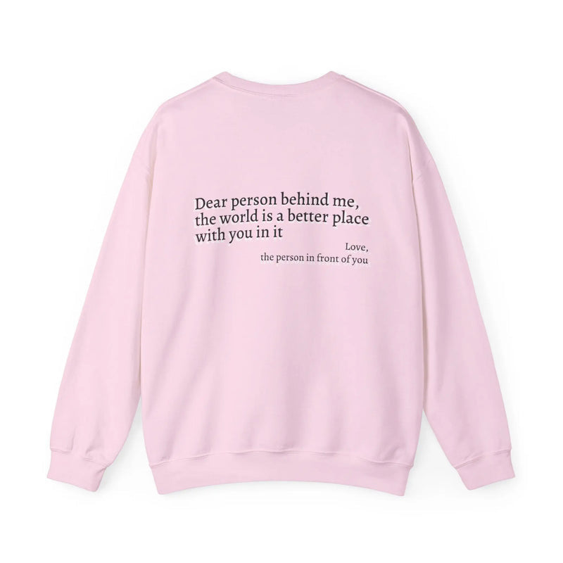 Kvinnors sweatshirt med inspirerande text Mirla-Eva Jonsson