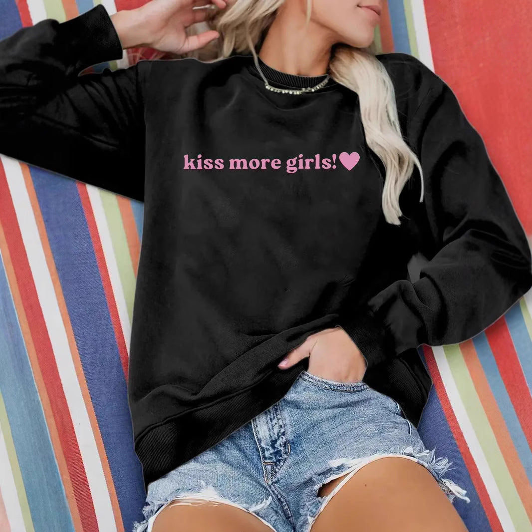 Kvinnors sweatshirt med inspirerande text och avslappnad passform Mirla-Eva Jonsson