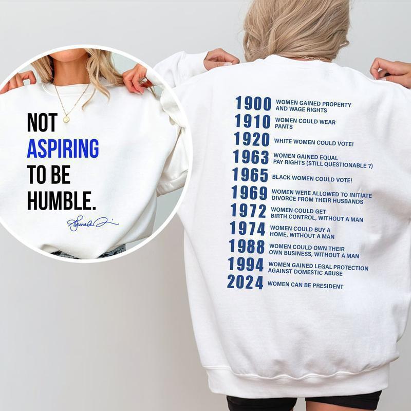 Kvinnors sweatshirt med inspirerande text och historiskt motiv Mirla-Eva Jonsson