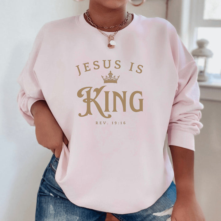 Kvinnors sweatshirt med inspirerande text och lös passform Mirla-Eva Jonsson