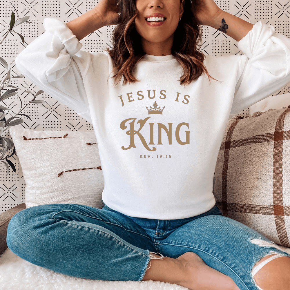 Kvinnors sweatshirt med inspirerande text och lös passform Mirla-Eva Jonsson