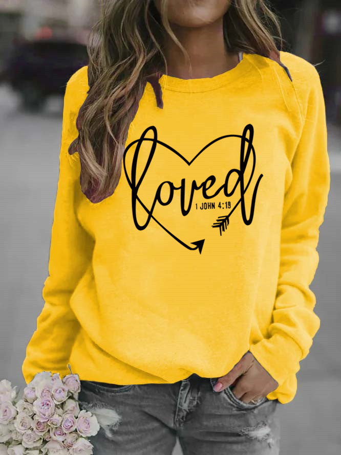 Kvinnors sweatshirt med inspirerande text och trendig design Mirla-Eva Jonsson