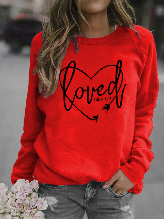 Kvinnors sweatshirt med inspirerande text och trendig design Mirla-Eva Jonsson