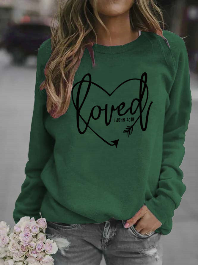 Kvinnors sweatshirt med inspirerande text och trendig design Mirla-Eva Jonsson
