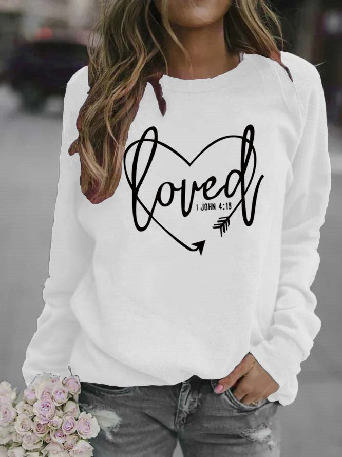 Kvinnors sweatshirt med inspirerande text och trendig design Mirla-Eva Jonsson