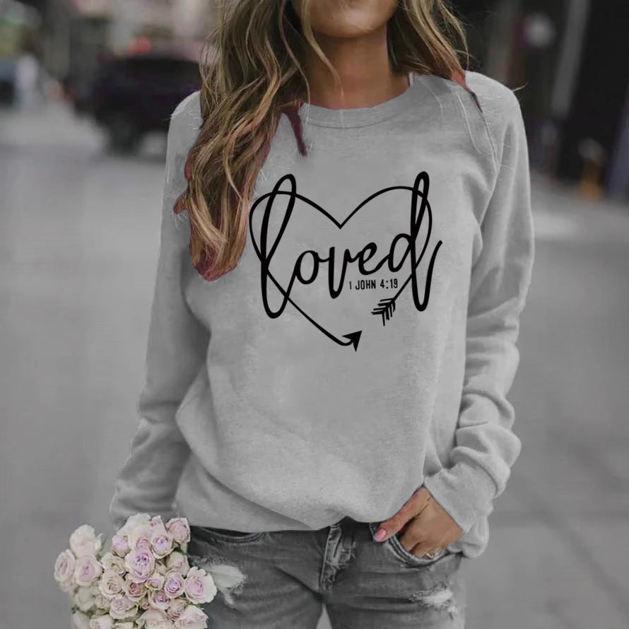 Kvinnors sweatshirt med inspirerande text och trendig design Mirla-Eva Jonsson