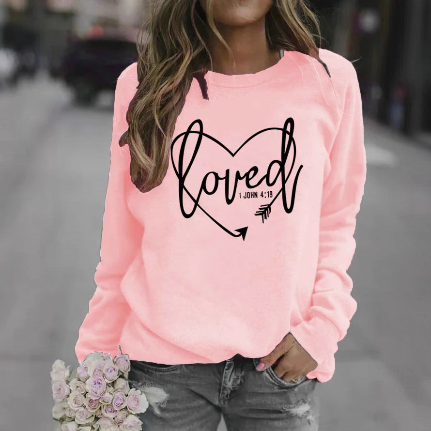 Kvinnors sweatshirt med inspirerande text och trendig design Mirla-Eva Jonsson