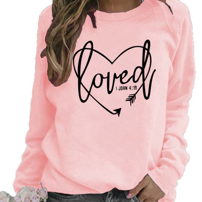 Kvinnors sweatshirt med inspirerande text och trendig design Mirla-Eva Jonsson