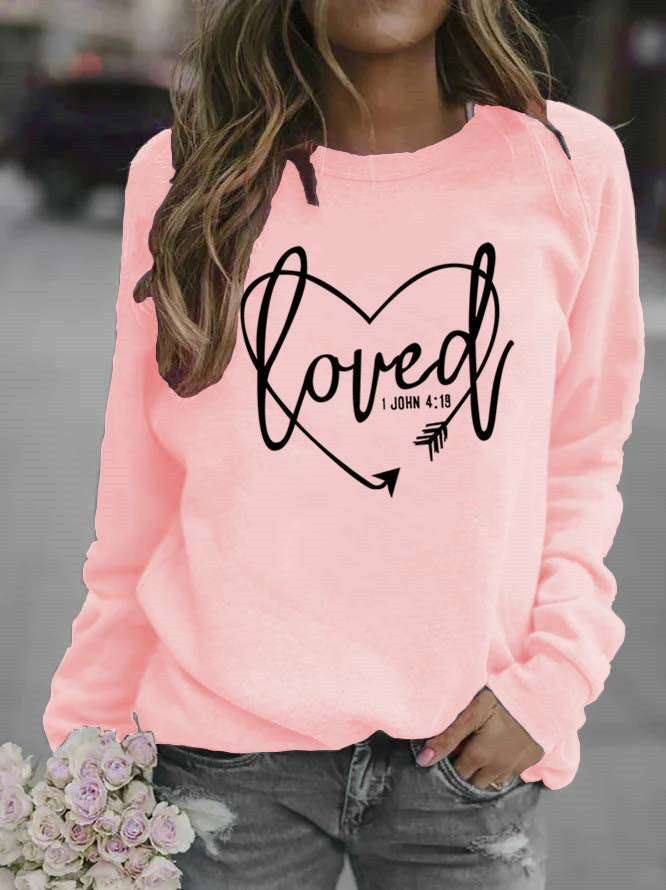 Kvinnors sweatshirt med inspirerande text och trendig design Mirla-Eva Jonsson
