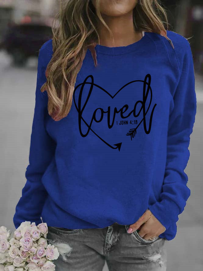Kvinnors sweatshirt med inspirerande text och trendig design Mirla-Eva Jonsson