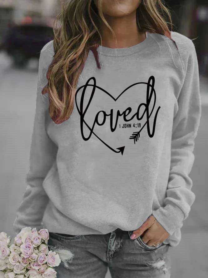 Kvinnors sweatshirt med inspirerande text och trendig design Mirla-Eva Jonsson