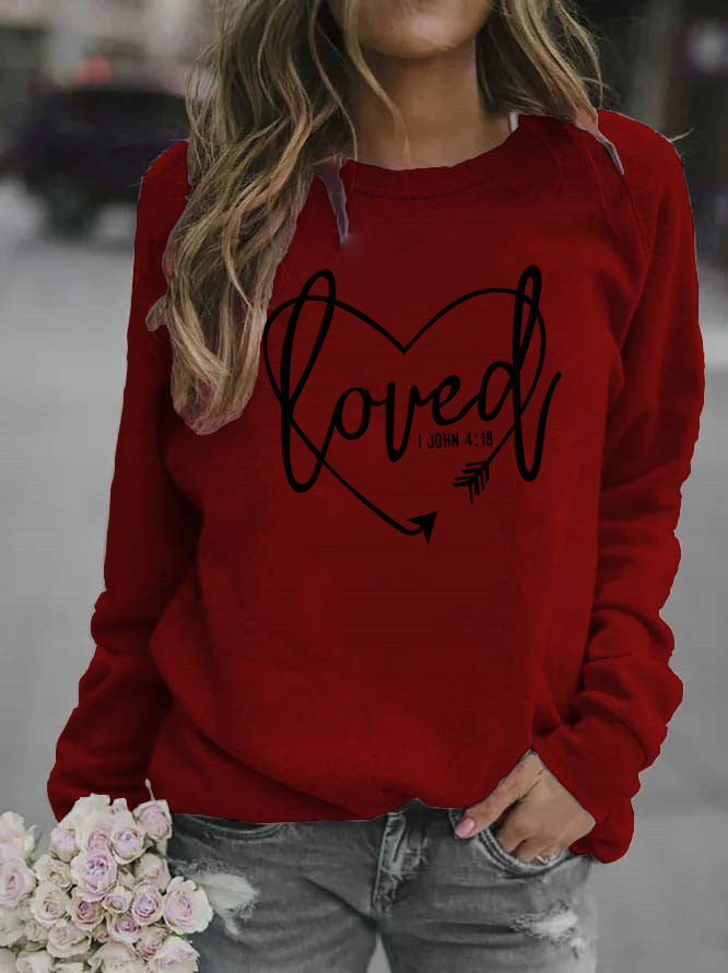 Kvinnors sweatshirt med inspirerande text och trendig design Mirla-Eva Jonsson