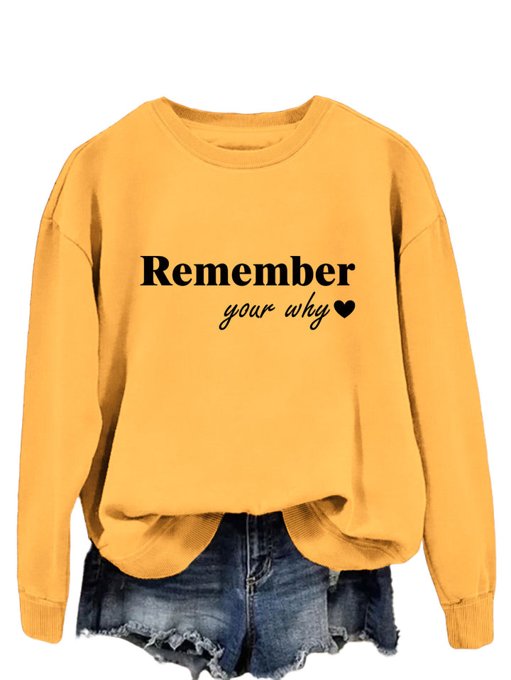 Kvinnors sweatshirt med inspirerande tryck och avslappnad passform Mirla-Eva Jonsson