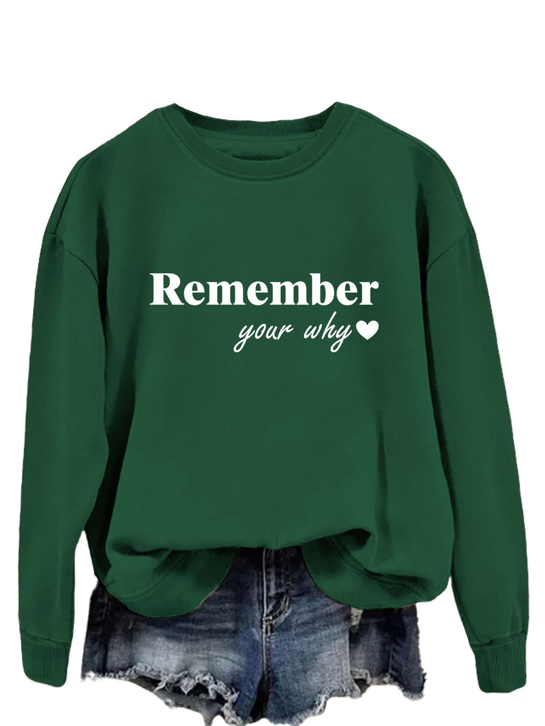 Kvinnors sweatshirt med inspirerande tryck och avslappnad passform Mirla-Eva Jonsson