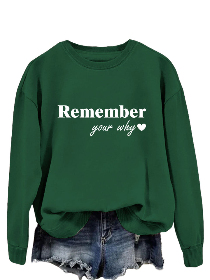 Kvinnors sweatshirt med inspirerande tryck och avslappnad passform Mirla-Eva Jonsson