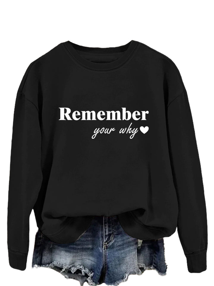 Kvinnors sweatshirt med inspirerande tryck och avslappnad passform Mirla-Eva Jonsson