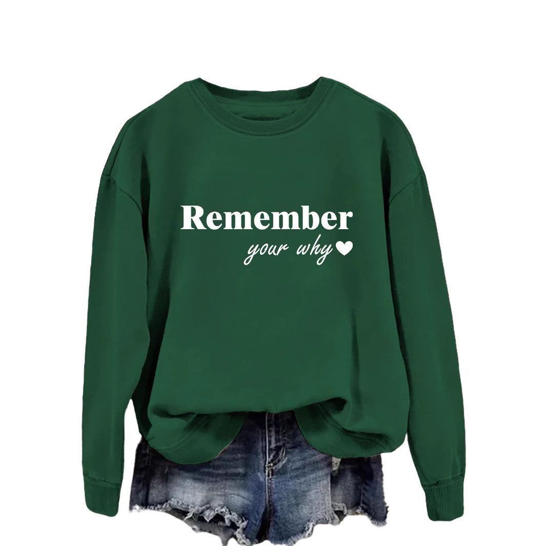 Kvinnors sweatshirt med inspirerande tryck och avslappnad passform Mirla-Eva Jonsson