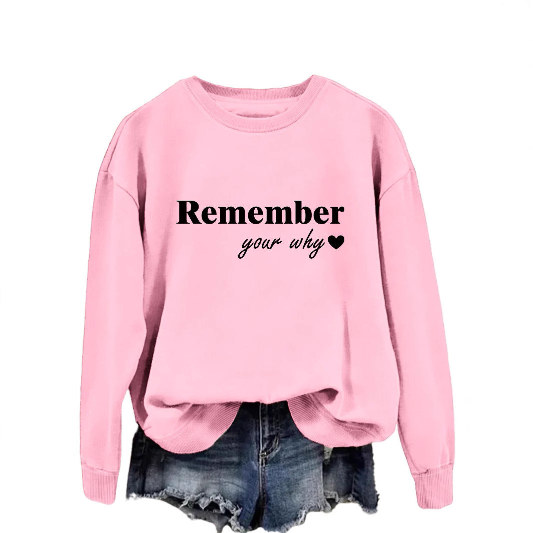 Kvinnors sweatshirt med inspirerande tryck och avslappnad passform Mirla-Eva Jonsson