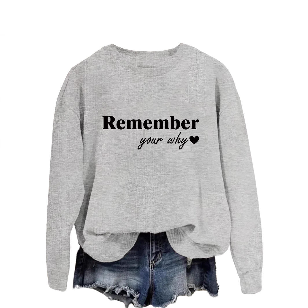 Kvinnors sweatshirt med inspirerande tryck och avslappnad passform Mirla-Eva Jonsson