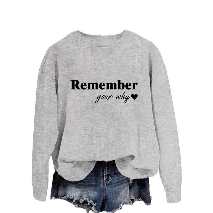 Kvinnors sweatshirt med inspirerande tryck och avslappnad passform Mirla-Eva Jonsson