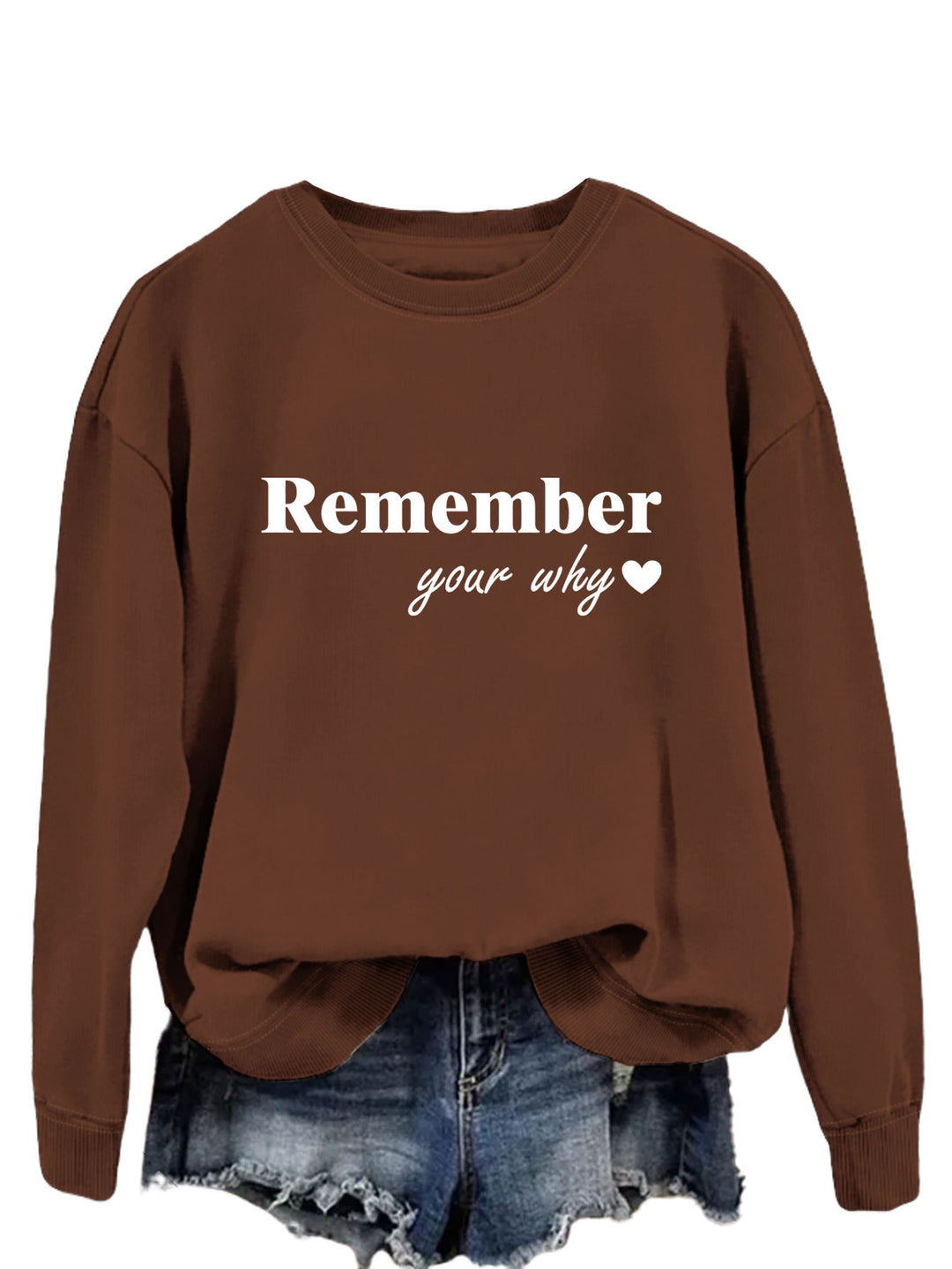 Kvinnors sweatshirt med inspirerande tryck och avslappnad passform Mirla-Eva Jonsson