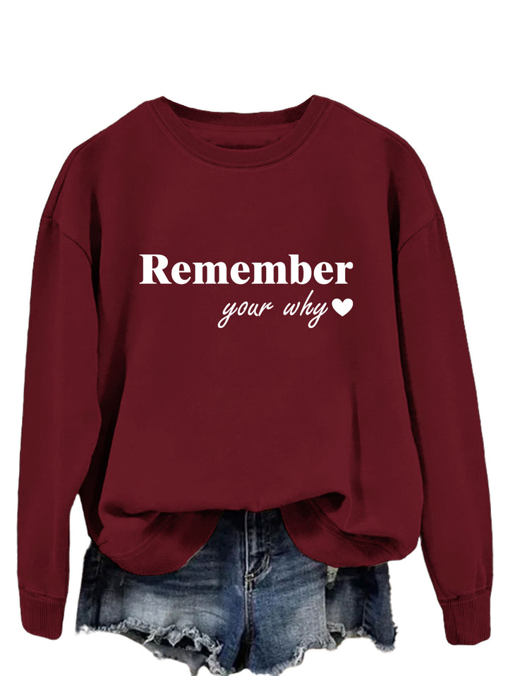 Kvinnors sweatshirt med inspirerande tryck och avslappnad passform Mirla-Eva Jonsson