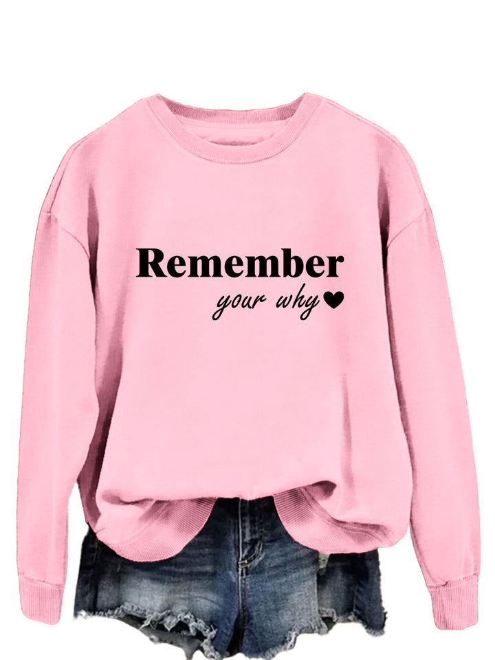 Kvinnors sweatshirt med inspirerande tryck och avslappnad passform Mirla-Eva Jonsson