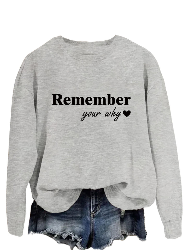 Kvinnors sweatshirt med inspirerande tryck och avslappnad passform Mirla-Eva Jonsson