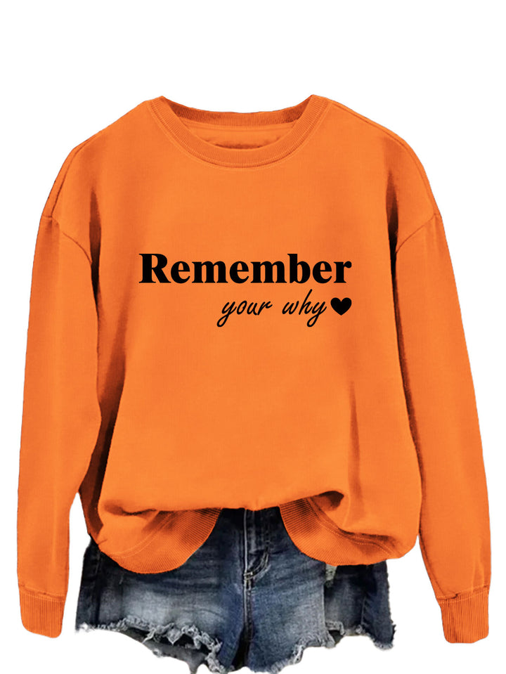 Kvinnors sweatshirt med inspirerande tryck och avslappnad passform Mirla-Eva Jonsson