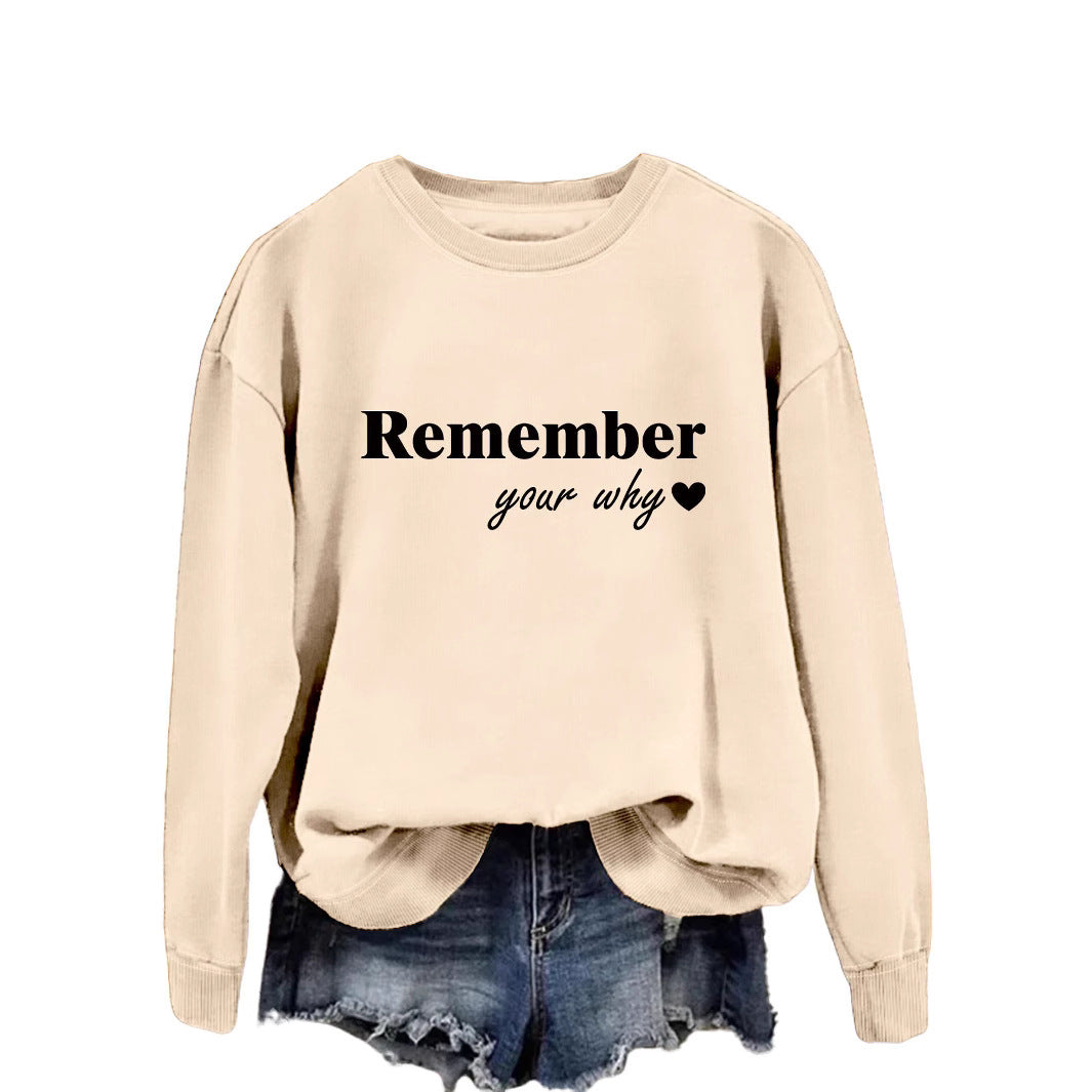 Kvinnors sweatshirt med inspirerande tryck och avslappnad passform Mirla-Eva Jonsson