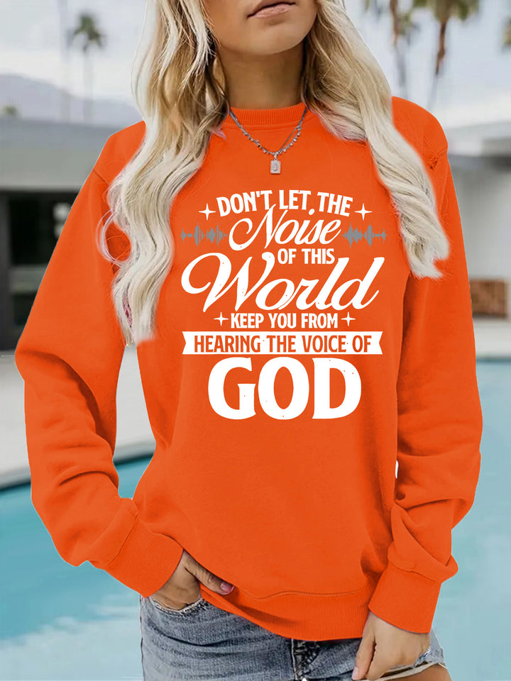 Kvinnors sweatshirt med inspirerande tryck och bekväm passform Mirla-Eva Jonsson