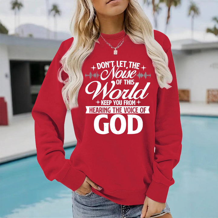 Kvinnors sweatshirt med inspirerande tryck och bekväm passform Mirla-Eva Jonsson