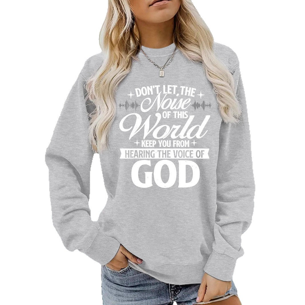 Kvinnors sweatshirt med inspirerande tryck och bekväm passform Mirla-Eva Jonsson